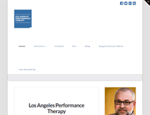 Tablet Screenshot of laperformancetherapy.com